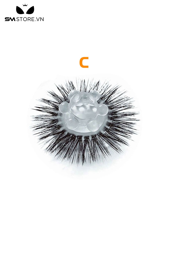 SMT966 - Vòng đeo dương vật râu rồng silicon 2 tầng đường kính 18mm