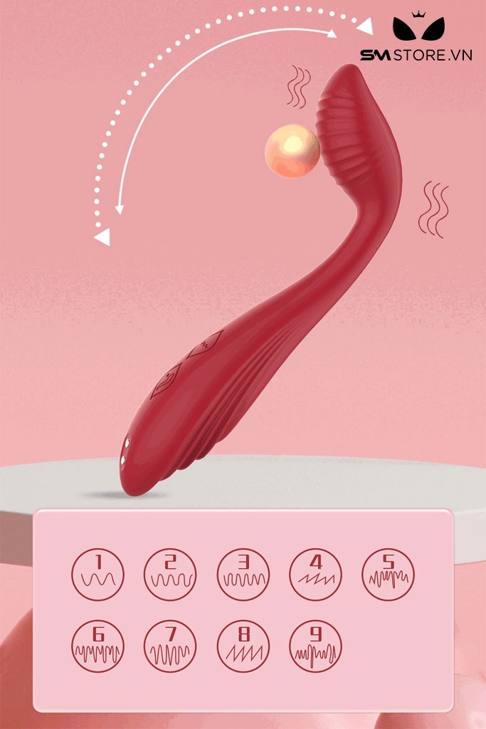 SMT2816 - Máy rung thanh cong có 9 chế độ sạc điện dài 187mm