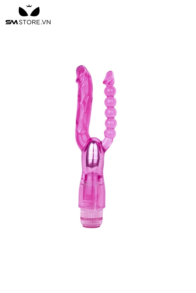 SMT482 - Máy rung hậu hôn 1 đầu dương vật và 1 đầu vòng bi dài 26.7cm