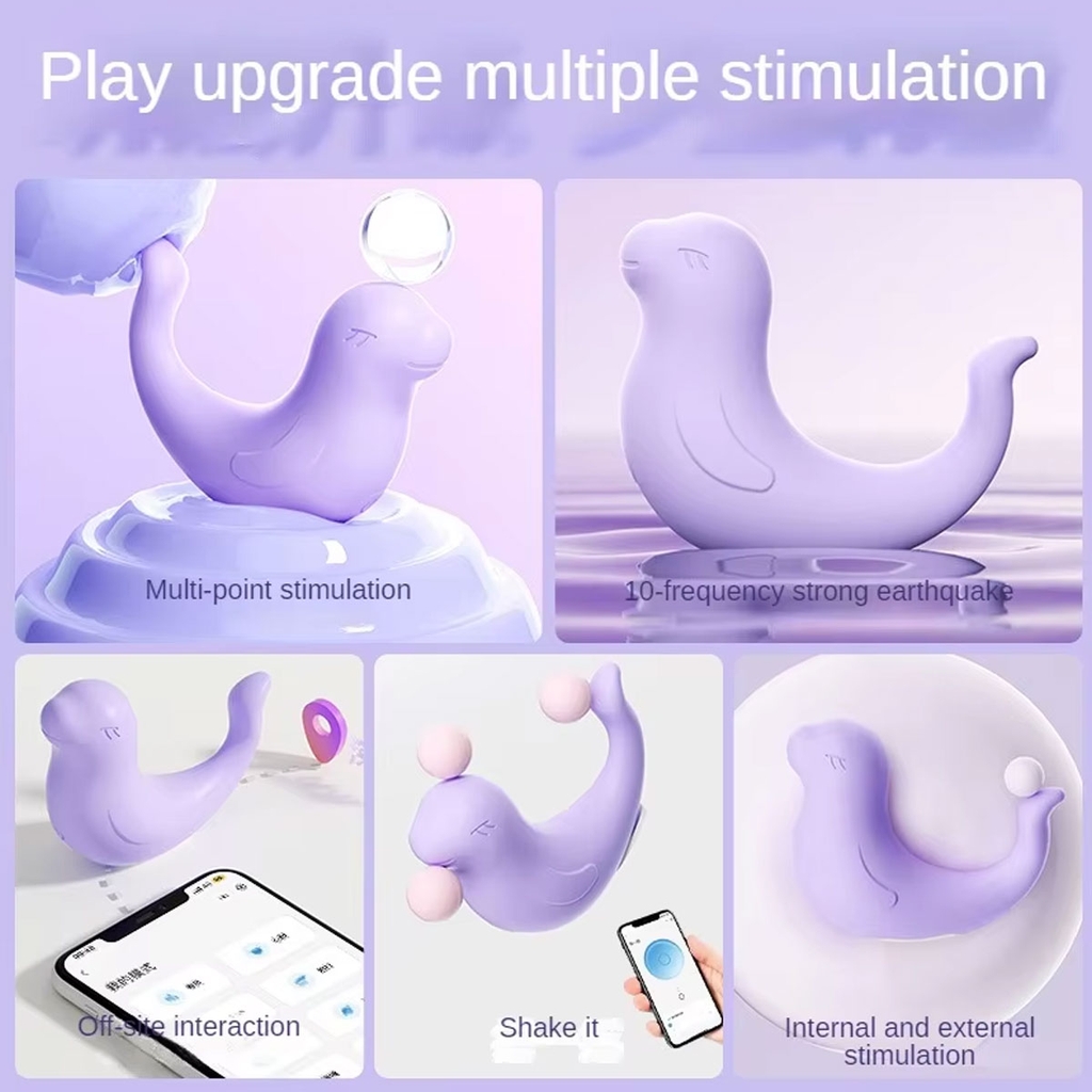 SMT1499 - Trứng rung 10 tần số điều khiển qua APP ngụy trang hải cẩu