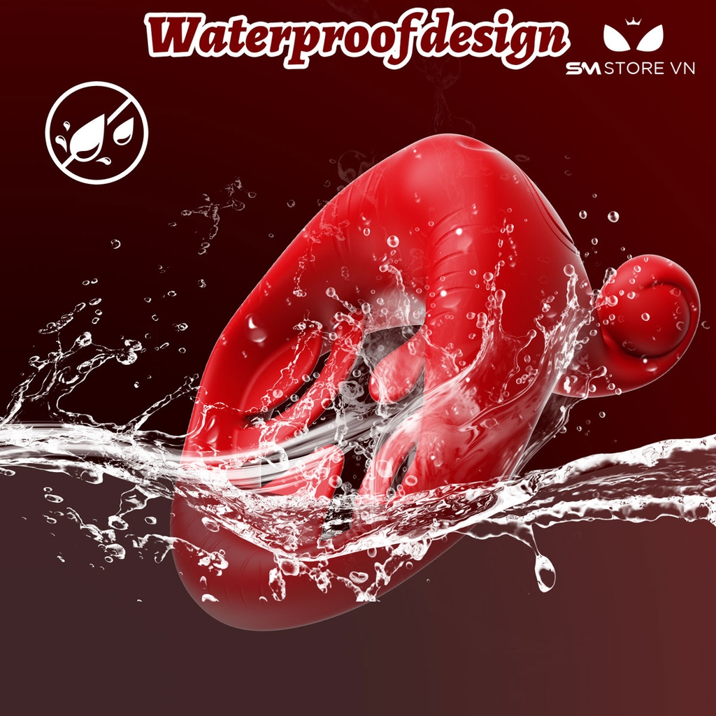 SMT2606 - Vòng rung đeo dương vật có 10 chế độ dài 4cm sạc điện