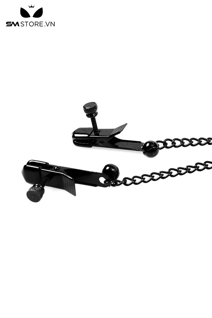 SMT1557 - Kẹp môi âm vật và núm vú kim loại 3 đầu gắn chuông