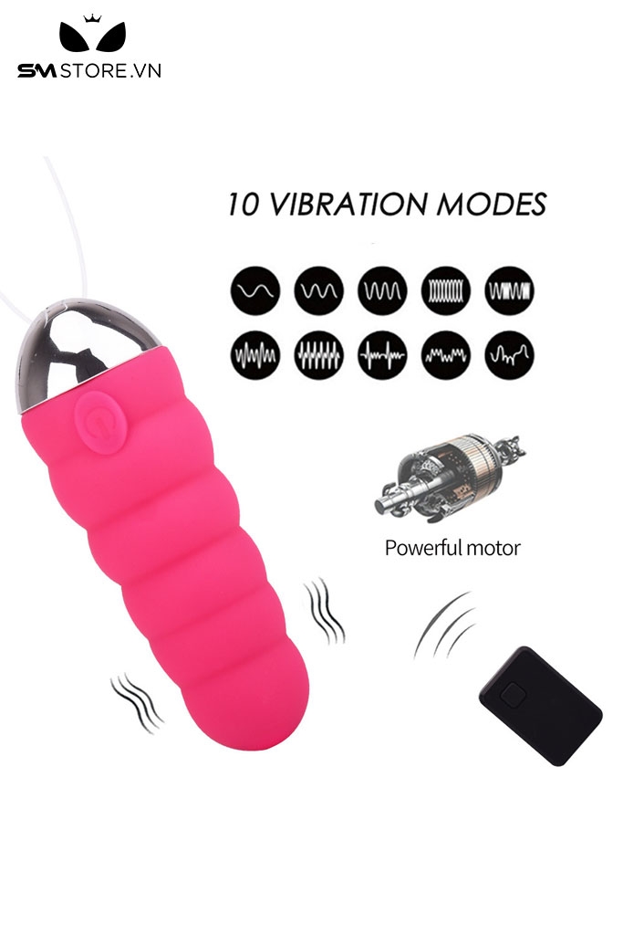 SMT2235 - Máy rung 10 tần số sạc điện điều khiển mini từ xa dài 88mm