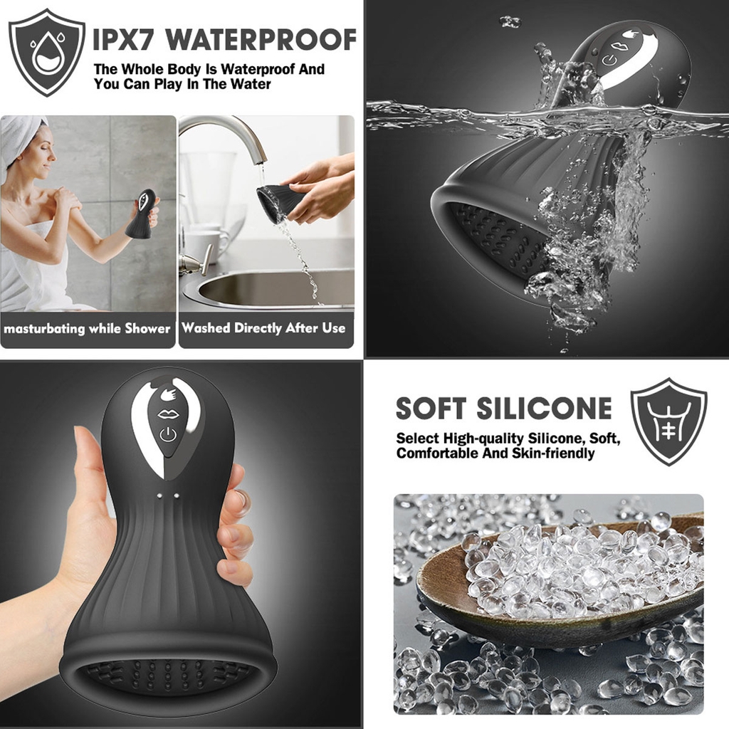 SMT2788 - Máy rung hút núm vú silicon có 10 chế độ sạc điện