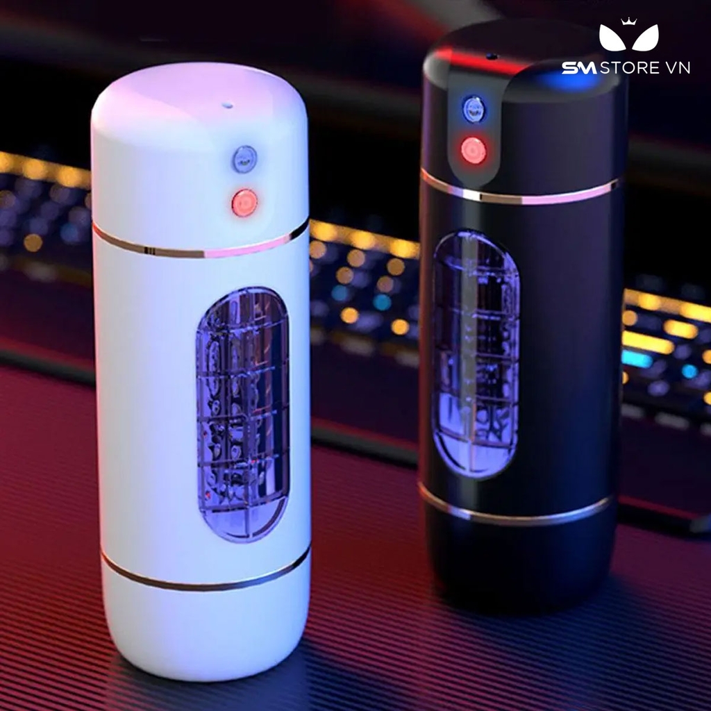 SMT2745 - Cốc thủ dâm có rung và tương tác bằng giọng nói dài 20.5cm