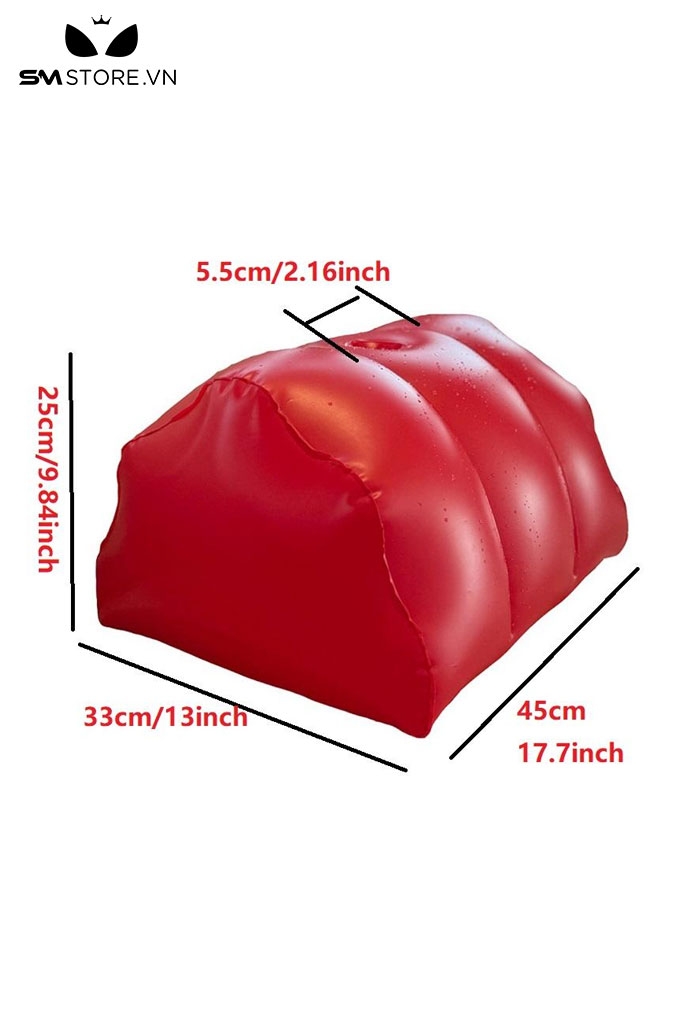 SMT545 - Gối hỗ trợ tình dục bơm hơi bằng PVC dài 45cm