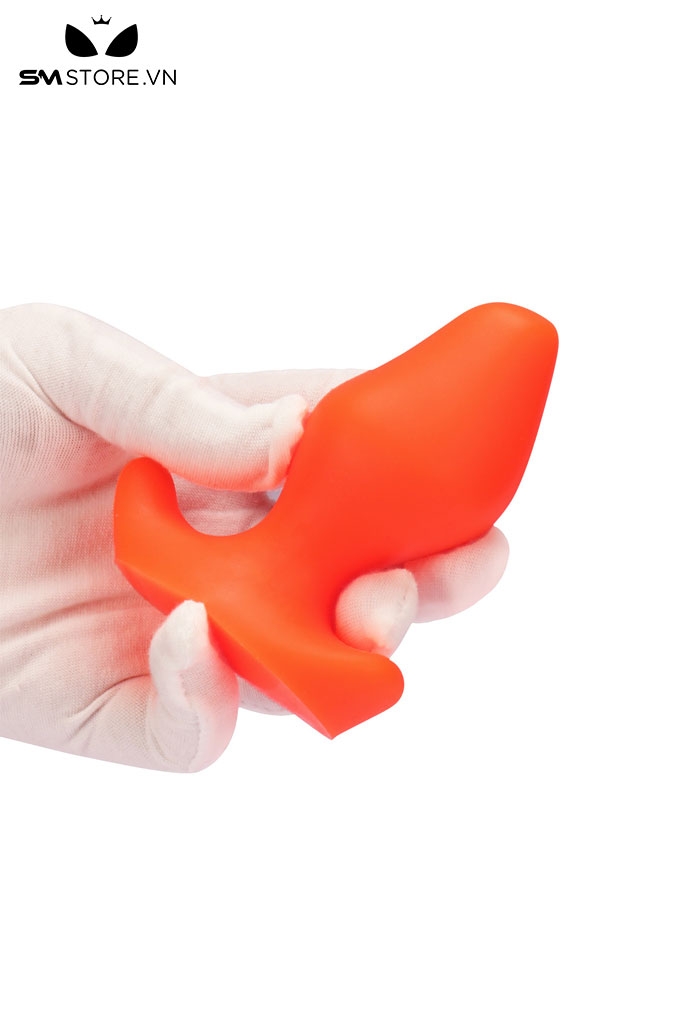 SMT2922 - Huge anal đồ chơi hậu môn silicon màu cam có 4 kích cỡ