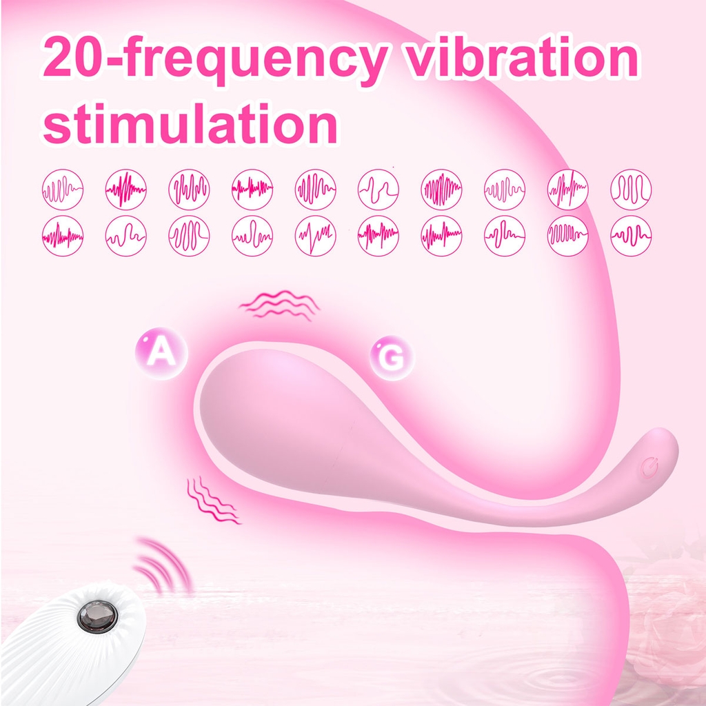 SMT2896 - Trứng rung điều khiển từ xa hình giọt nước sạc điện