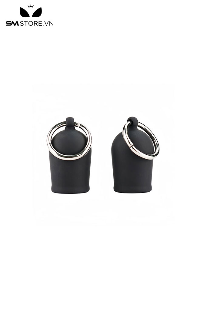 SMT690 - Hút núm vú silicon có quai cầm màu đen dài 61mm