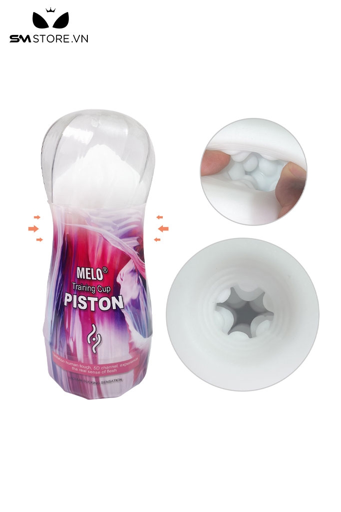 SMT2254 - Cốc thủ dâm silicon mềm dẻo có nhiều bi nổi dài 17cm