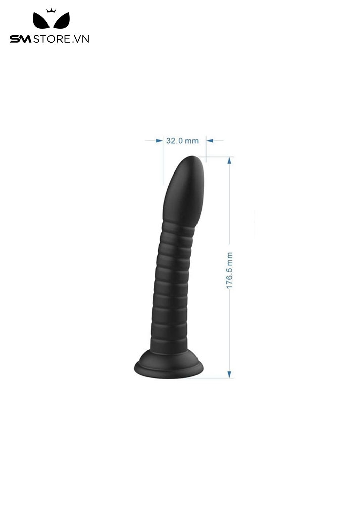 SMT1558 - Dương vật giả silicon liền quần trong suốt dài 17.9cm