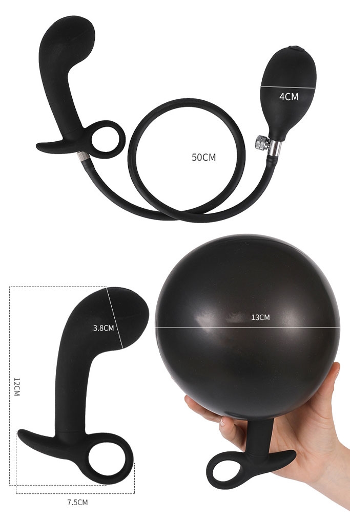 SMT2466 - Anal pump bơm tay với phích cắm hậu môn dạ quang