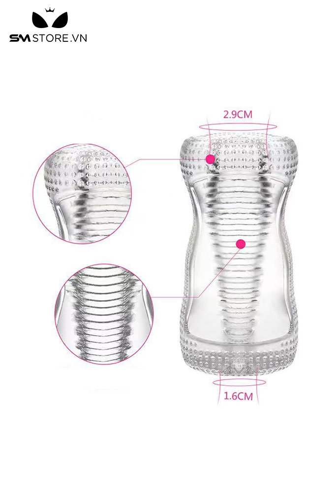 SMT1097 - Cốc thủ dâm mini silicon trong suốt đường kính 2.6cm