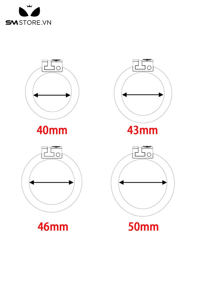 SMT2684 - Khóa dương vật bằng nhựa nắp nồi ngụy trang con thỏ