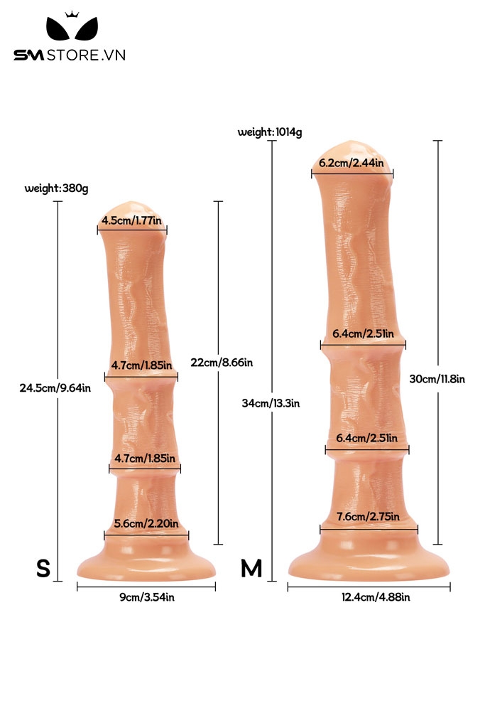 SMT2923 - Dương vật giả siêu dài con ngực silicon đế dính tường