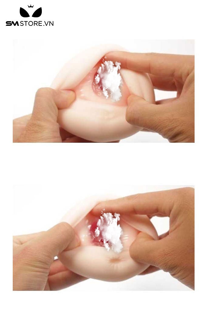 SMT1869 - Âm đạo giả 2 đầu anime bằng silicon mềm có độ co giãn