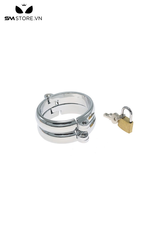 SMT270 - Còng tay tình yêu khóa tay chân oval kim loại có 4 size