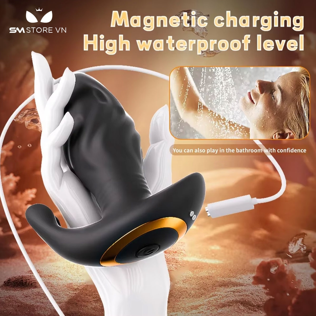 SMT1927 - Máy rung hậu môn tai thỏ điều khiển từ xa sạc điện