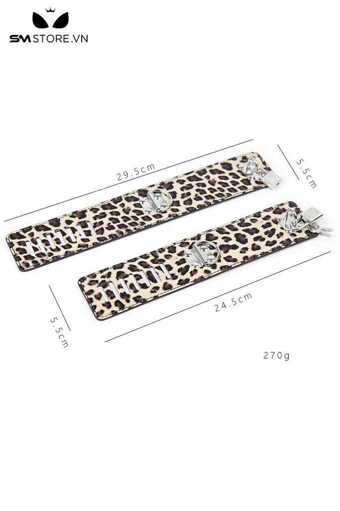 SMT1595 - Combo đồ chơi SM 8 món làm bằng giả da PU họa tiết da báo