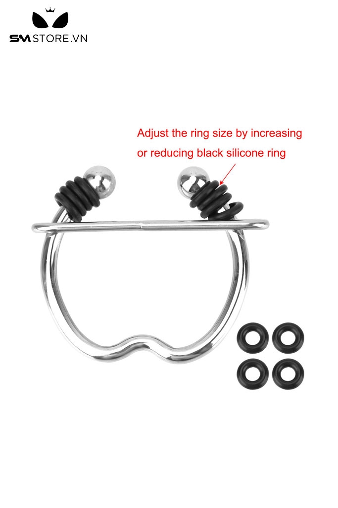 SMT1552 - Vòng đeo dương vật bằng inox không gì có thể điều chỉnh