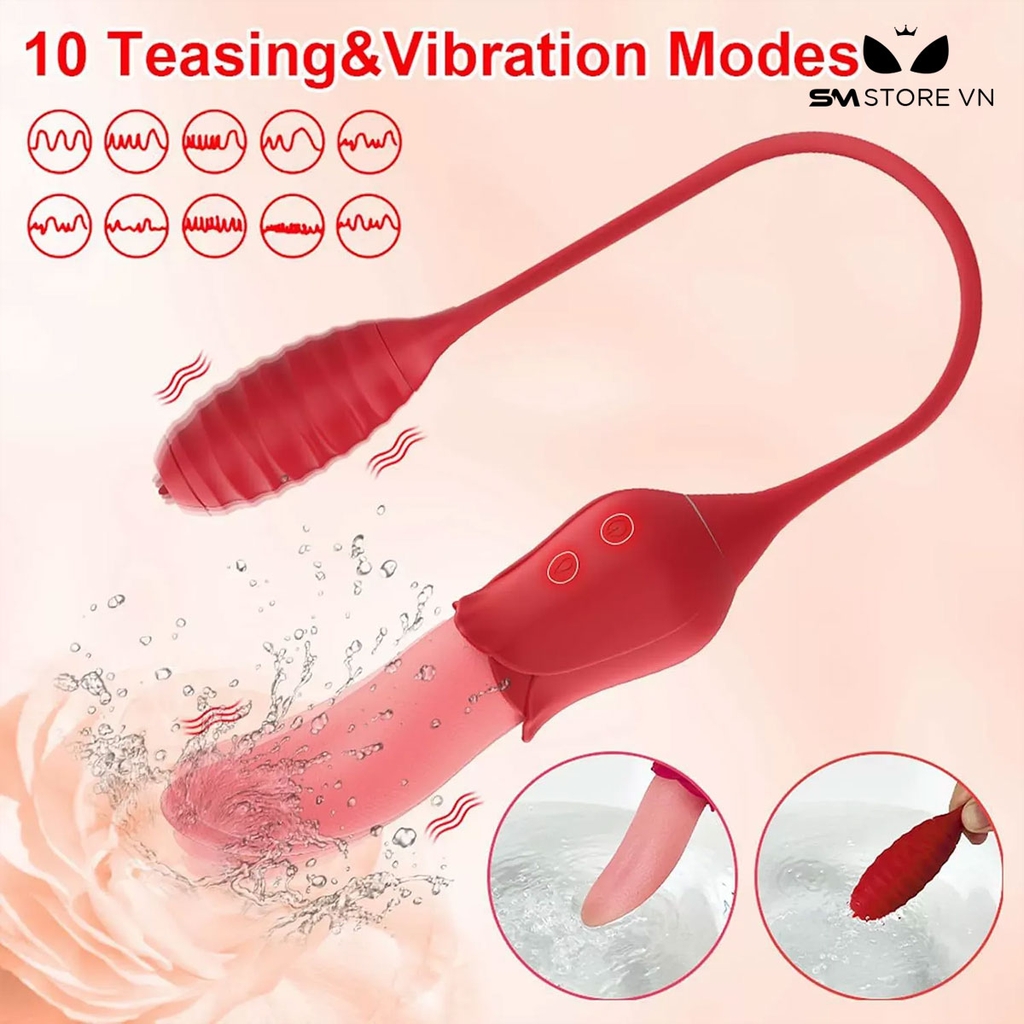 SMT1270 - Lưỡi rung điều khiển từ xa có 10 chế độ rung chống nước