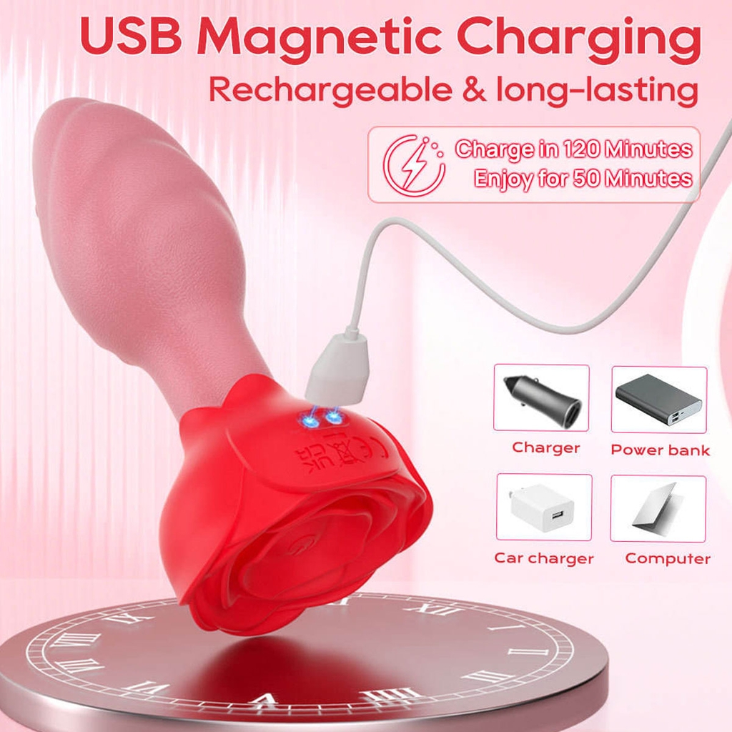 SMT1722 - Máy rung hậu môn silicon điều khiển từ xa dài 11.1cm