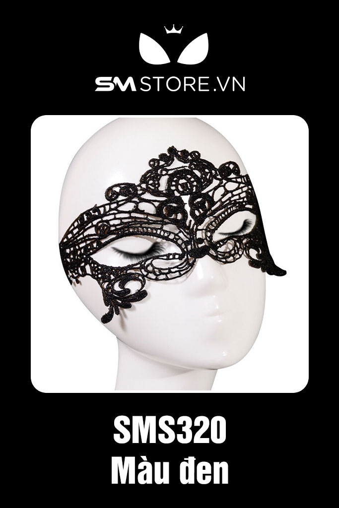SMT016 - mặt nạ tình yêu thiết kế ren đen gợi cảm