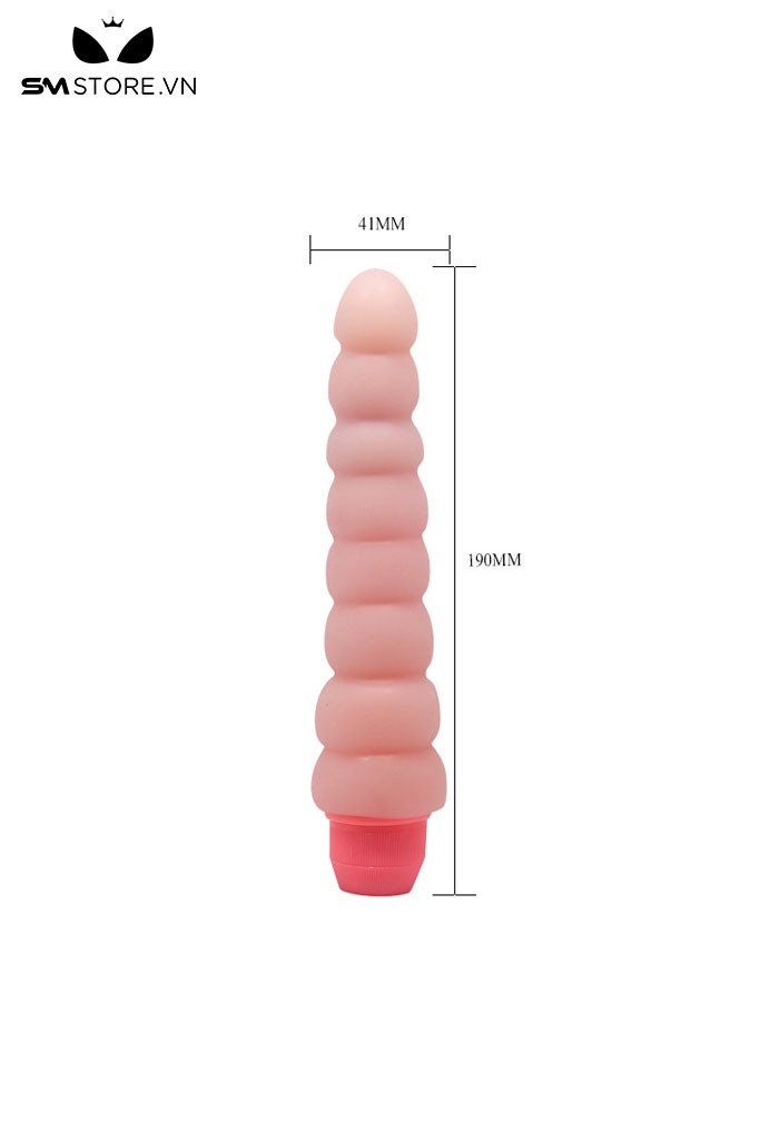 SMT1717 - Anal bead hậu môn bằng silicon dài 19cm có núm xoay chỉnh