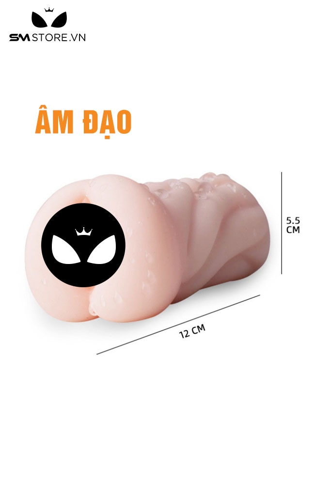 SMT1635 - Cốc thủ dâm âm đạo miệng và hậu môn dài 12cm