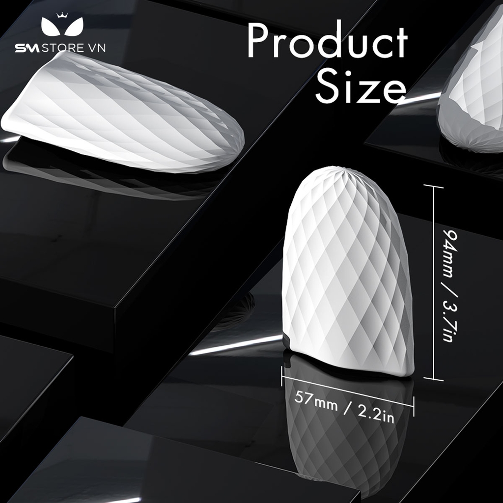 SMT2313 - Cốc thủ dâm mini silicon mềm dẻo dài 94mm chống nước