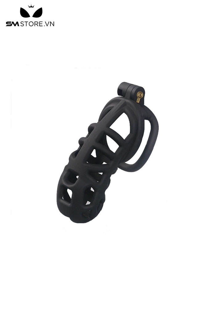 SMT178 - Khóa dương vật cobra bằng nhựa 4 size màu đen
