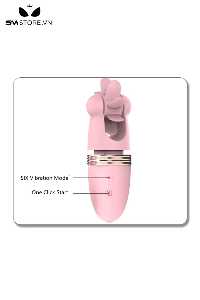 SMT2233 - Trứng rung xoay liếm mút đa tần số sạc điện dài 13.8cm