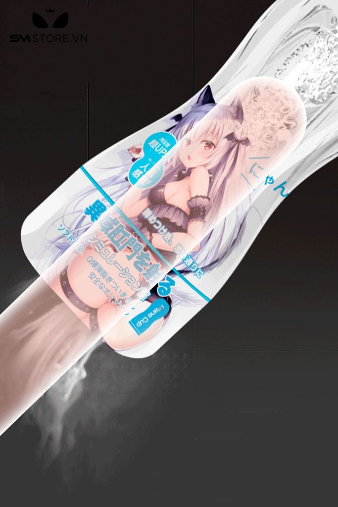SMT1139 - Cốc thủ dâm silicon anime hậu môn và âm đạo dài 180mm