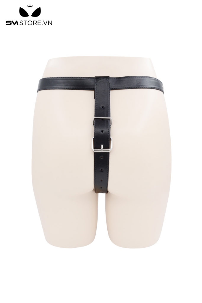 SMT1616 - Dương vật giả silicon có quần dài đính đinh tán có 2 size