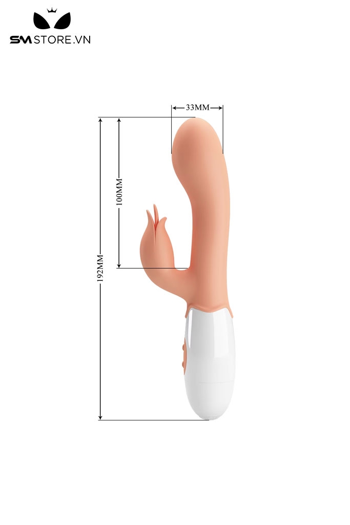 SMT2536 - Máy rung Pretty Love có lưỡi liếm và 30 tần số dài 192mm