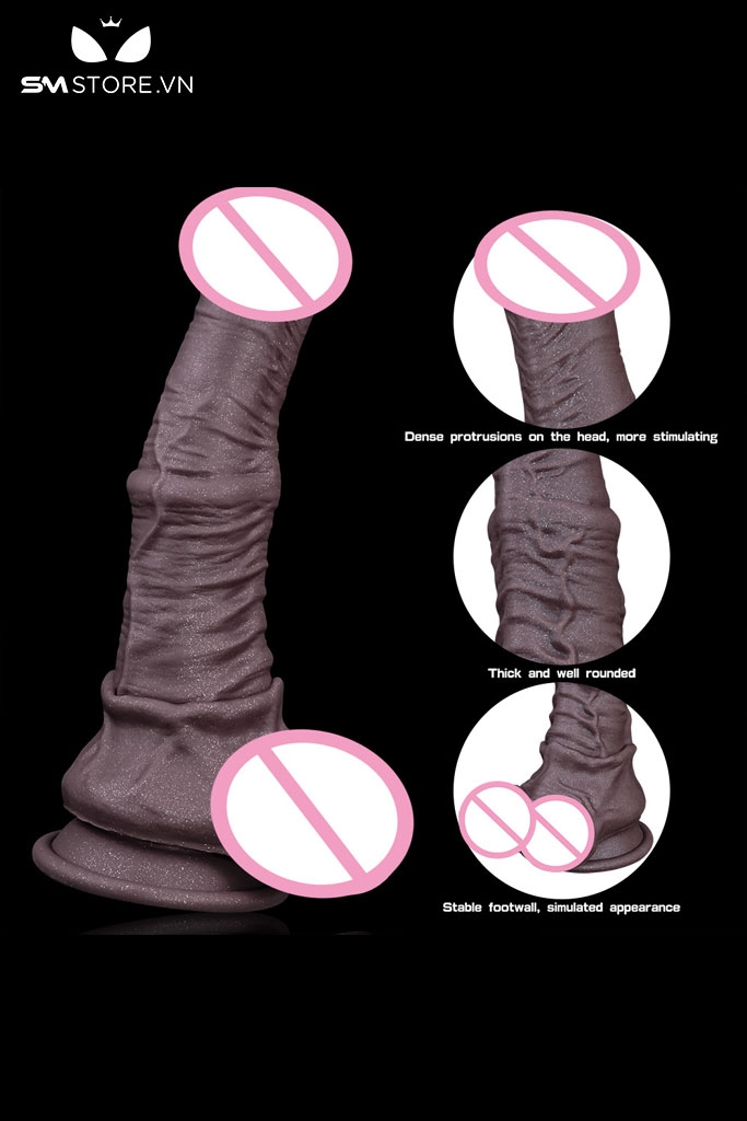 SMT2924 - Dương vật giả khổng lồ siêu dài silicon mềm có 3 size