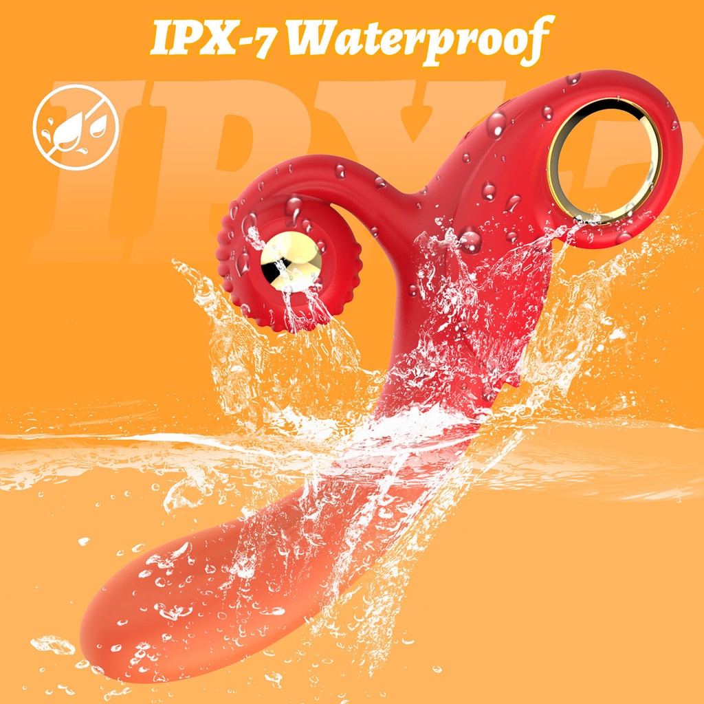 SMT2835 - Máy rung 2 đầu silicon có 10 chế độ dài 21.5cm sạc điện