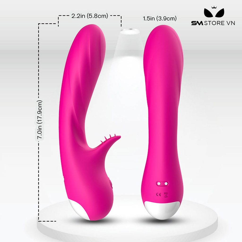 SMT2549 - Máy rung có lưỡi liếm dài 18cm và 9 chế độ sạc điện