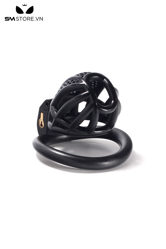 SMT2679 - Khóa dương vật bằng nhựa tổ ong mini có 4 vòng