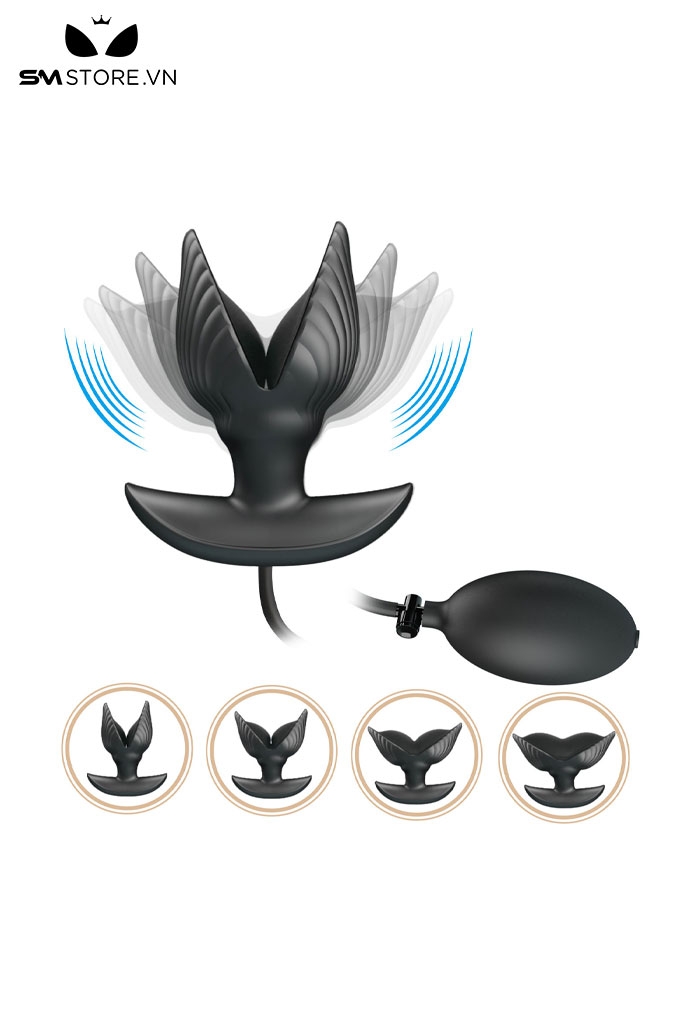 SMT2149 - Đồ chơi hậu môn anal pump có 10 tần số rung dài 96mm