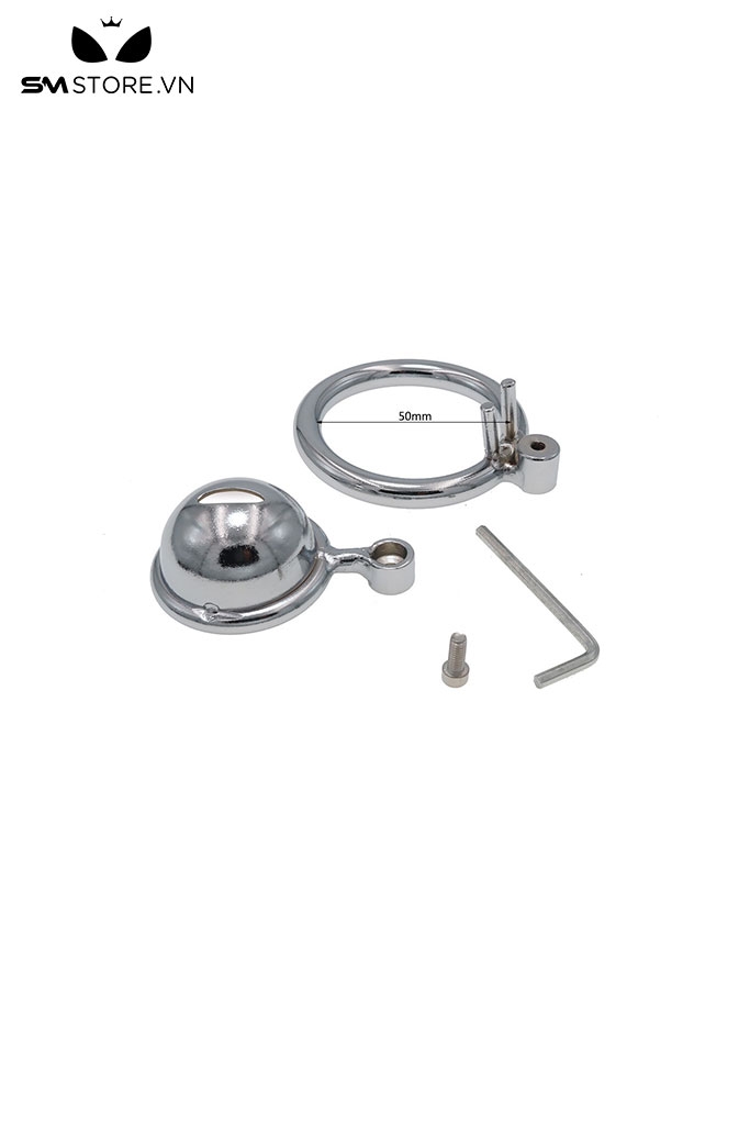 SMT859 - Khóa dương vật ngắn kim loại với đường kính 40 45 50mm
