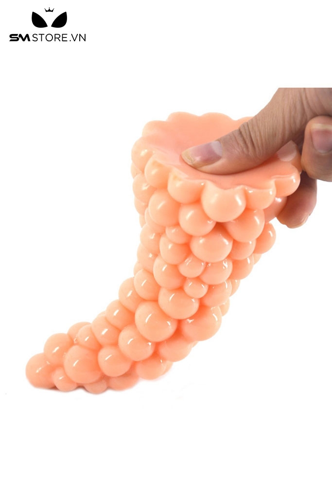 SMT2620 - Đồ chơi hậu môn hình quả nho liền chất liệu silicon dài 16cm
