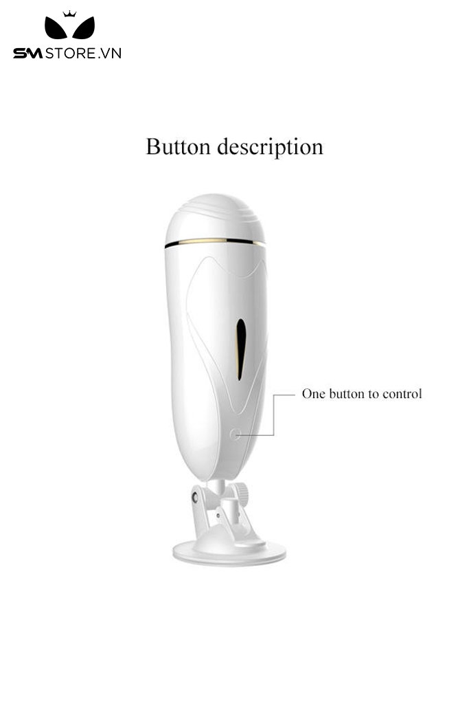 SMT2501 - Cốc thủ dâm gắn tường silicon Fox rung 7 tần số dài 256mm