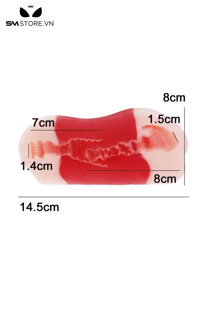 SMT1869 - Âm đạo giả 2 đầu anime bằng silicon mềm có độ co giãn