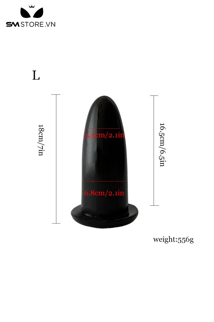 SMT2440 - Phích cắm hậu môn siêu dày ngụy trang tên lửa có 3 kích cỡ