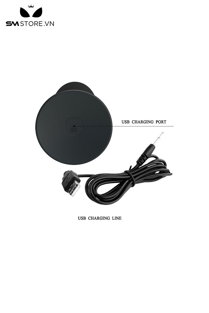SMT972 - Máy rung hậu môn silicon điều khiển từ xa sạc USB dài 110mm