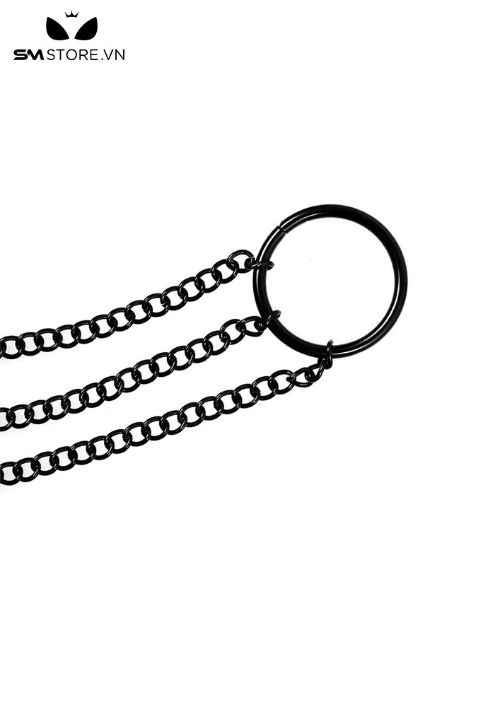 SMT1557 - Kẹp môi âm vật và núm vú kim loại 3 đầu gắn chuông