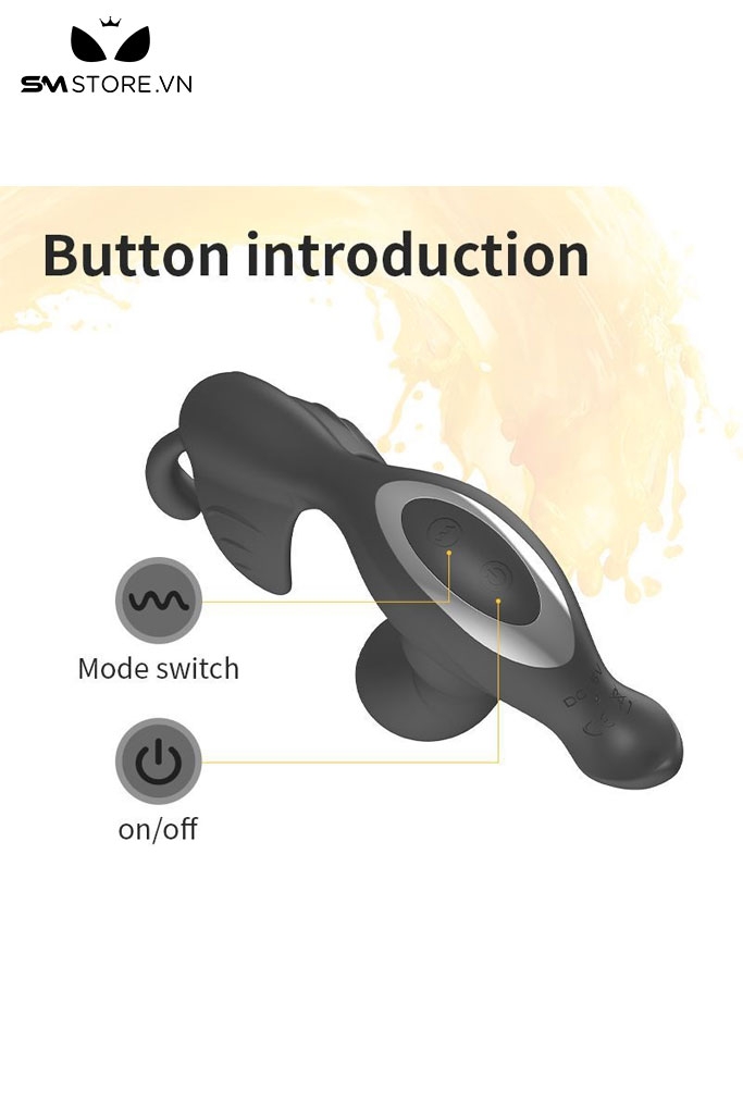 SMT2613 - Máy rung hậu môn điều khiển từ xa hình cánh bướm