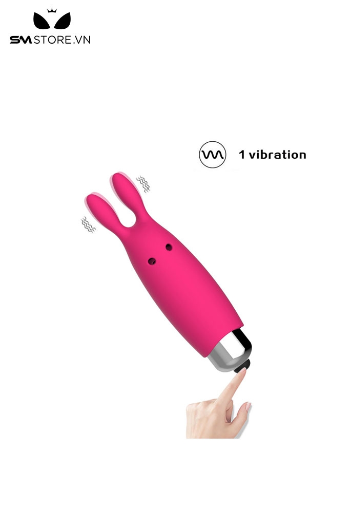 SMT1865 - Máy rung mini hình tai thỏ dài 8.3cm có độ ồn thấp