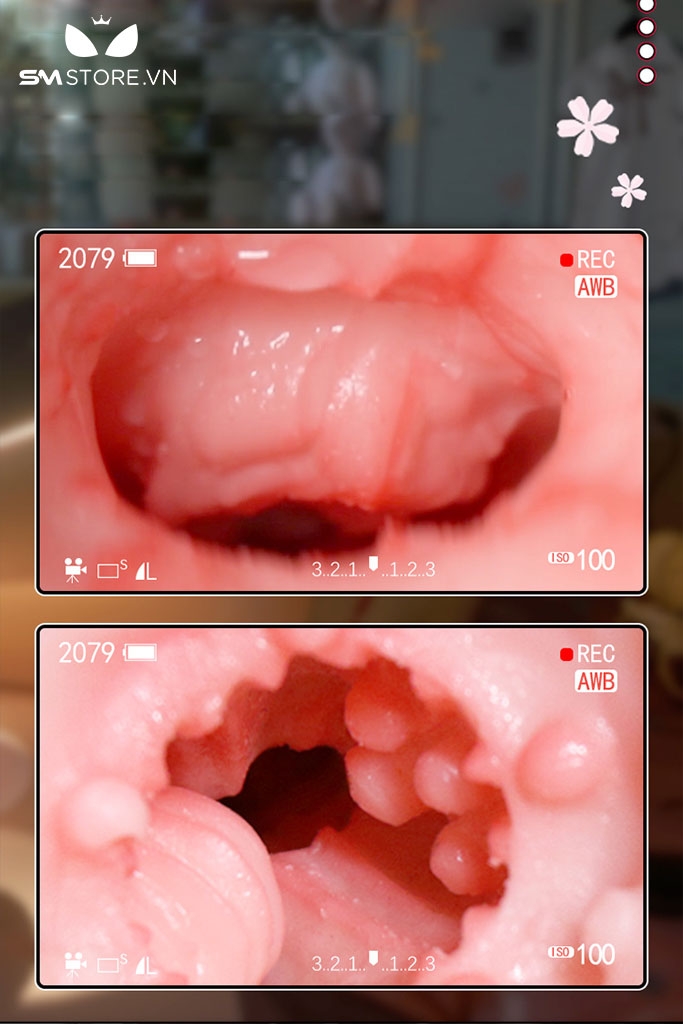 SMT1268 - Cốc thủ dâm silicon mềm dẻo anime âm đạo dài 145mm